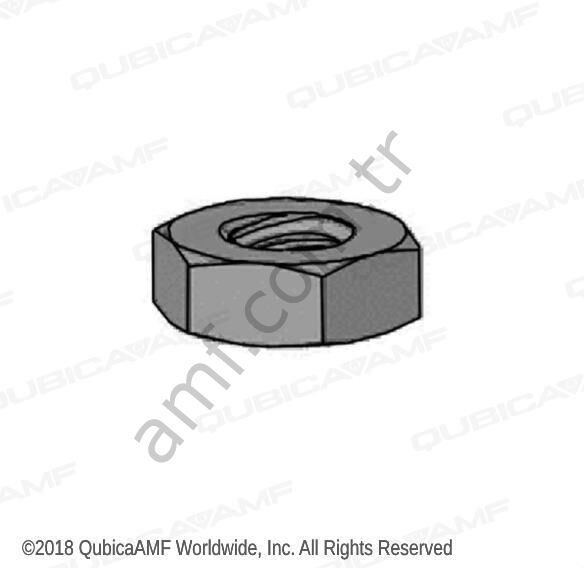 Hex Finish Jam Nut, 7/16-20, Left (BG10_835670002 Kontra Somun, Sol Dişli, 7/16-20