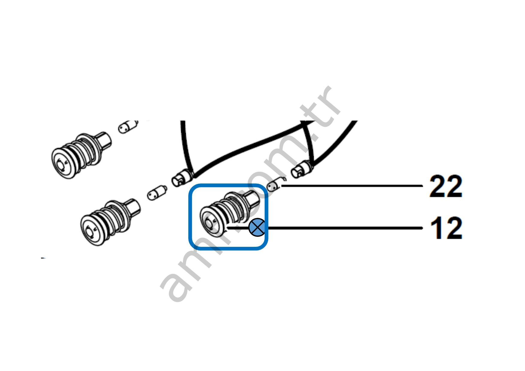 Complete Head Led_2APA2301000 Iepark Bumper Cars, Led Işık