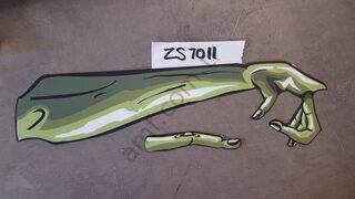 Decal, Zombie Arm Right_ZS7011 Zombie Snatcher, Zombie Kol Baskılı Folyosu Sağ