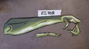 Decal, Zombie Arm Right_ZS7011 Zombie Snatcher, Zombie Kol Baskılı Folyosu Sağ