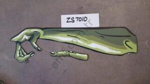 Decal, Zombie Arm Left_ZS7010 Zombie Snatcher, Zombi Kol Baskılı Folyosu Sol