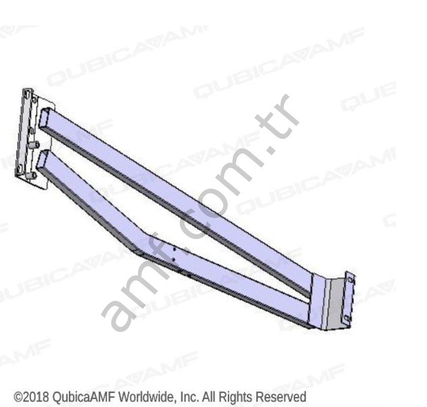 Frame Lh, Brace Weldment_090005646 Ön Makine Sol Çerçeve Parçası