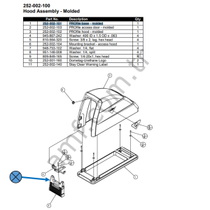 Profile Acces Door Molded_252002103 Ballreturn Profile Ön Kapak Plastik