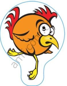 Right Kicker Chicken Decal_A5DE1330 Dizzy Chicken, Piliç Sticker Folyosu