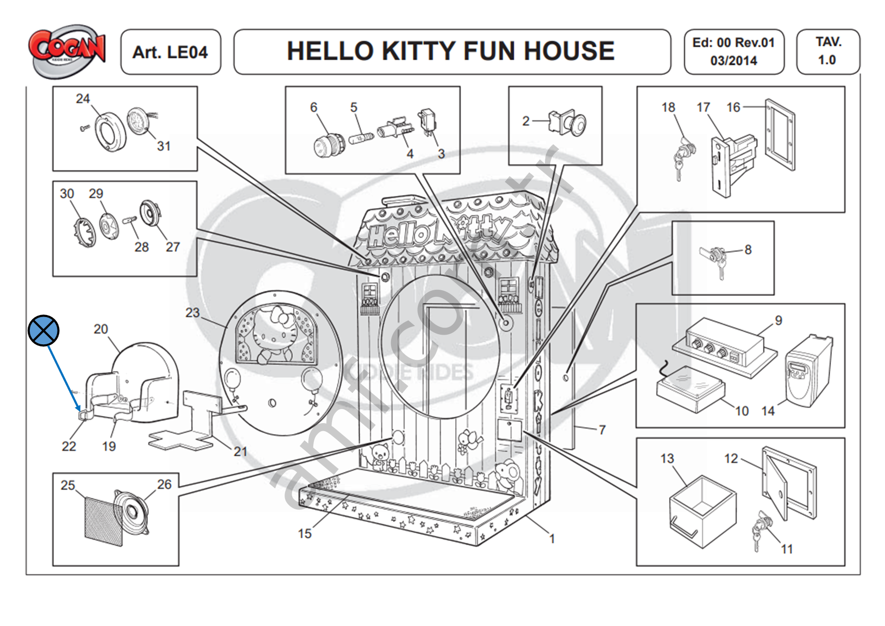 Nr.02 Seat Belt Hello Kitty Fun House, Emniyet Kemeri