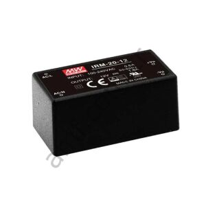 Power Supply_IRM-20-12, Mean Well IRM-20-12, 12VDC 21W 1.8A PCB Tip AC/DC, MeanWell Güç Kaynağı