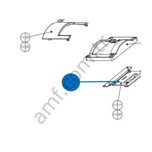 Mounting Plate_1.1.WA10E00500 Storm Racer, Nos Kolu Alt Bağlantı Plaketi