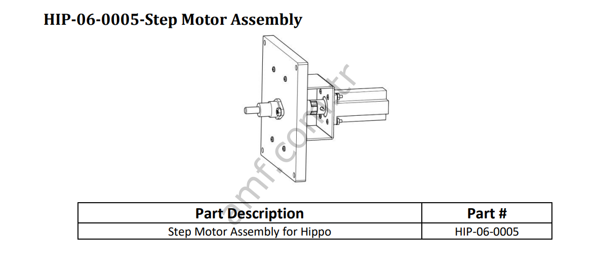 Step Motor Assembly_HIP-06-0005 Hungry Hungry Hippos, Step Motor Komple Set