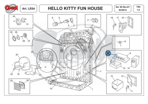 Cogan, Hello Kitty Fun House N.01 Pcb Board_ Hello Kitty Fun House, Kontrol Kutusu
