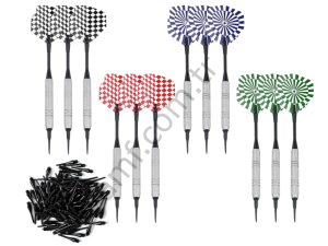 Dart Oku 12 li ve Uç Seti, Pvc Uç Flying 12 Adet Dart 14gr & Plastik Uç 100 Adet.