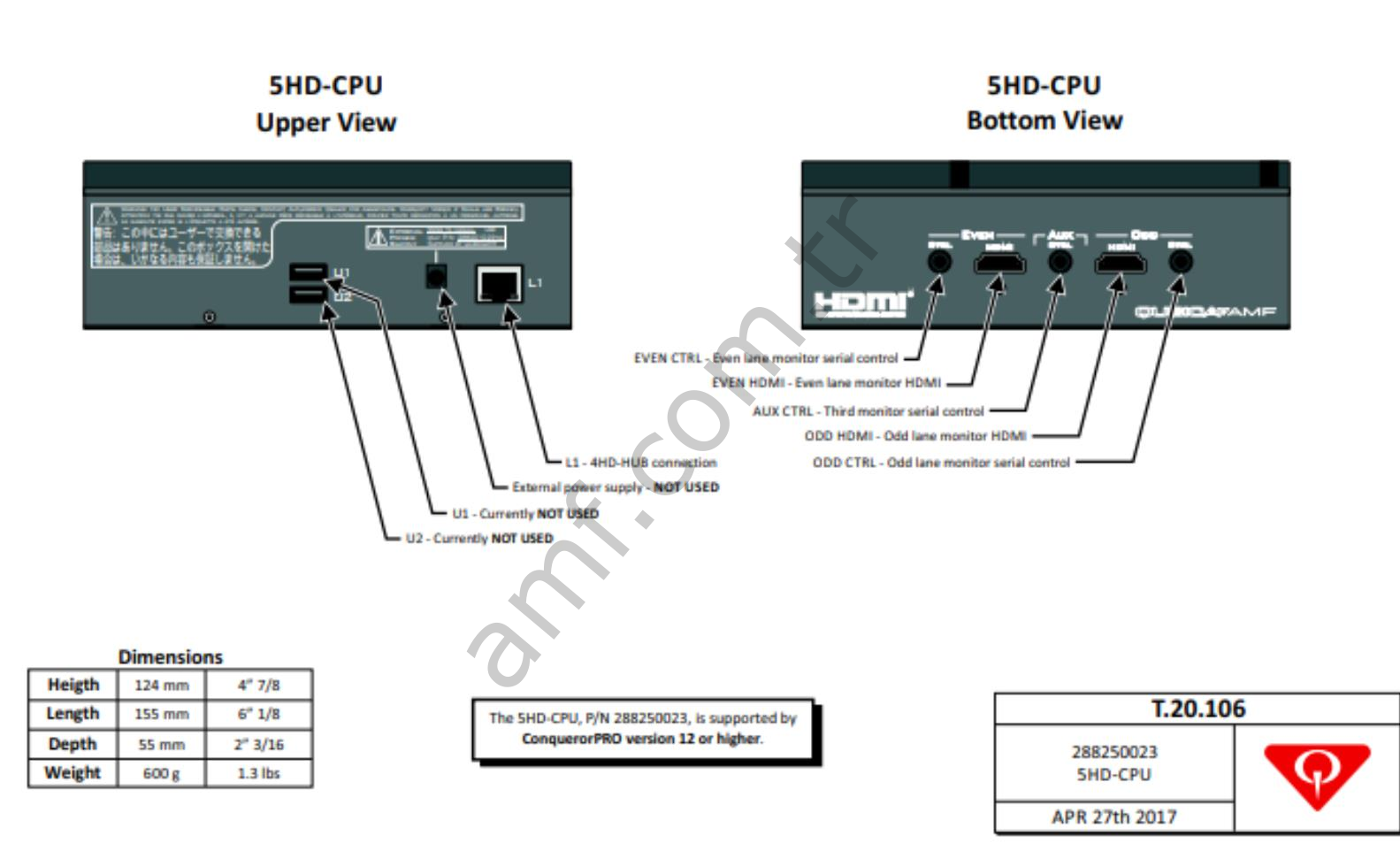 5Hd Cpu, Bes-X_288250003 Scooring, Bes-X Video İşleyici