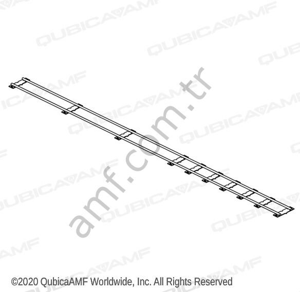 Rail Track Weldment, End Section_049006598 Top Geri Dönüş Ray Sistemi, Son Ray