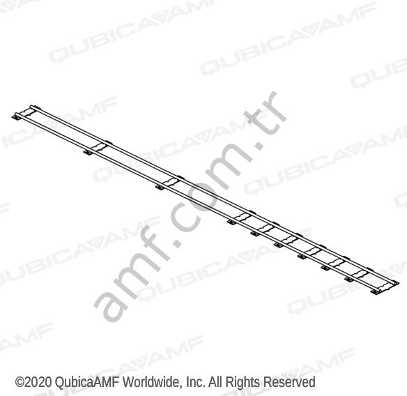 Rail Track Weldment, End Section_049006598 Top Geri Dönüş Ray Sistemi, Son Ray