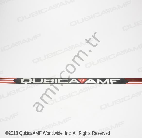 90Xli Sweep Decal_088001089 Qubica AMF Yazılı Süpürge Barı Etiketi, Logosu