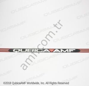 90Xli Sweep Decal_088001089 Qubica AMF Yazılı Süpürge Barı Etiketi, Logosu