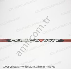 90Xli Sweep Decal_088001089 Qubica AMF Yazılı Süpürge Barı Etiketi, Logosu