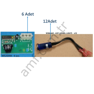 Hammer Head Sensor Kit_WSLIGHTKIT Hammer Head, Semsör Kiti, 6 Sensor& 1 Jewel Led