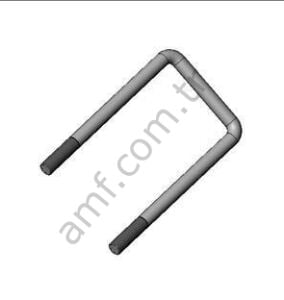 U Bolt, 5/16-18 X 4.25, Black Oxide_070001422 Top Perde Tampon Lastiği Tutucu U