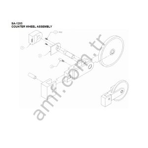 Counter Wheel Assy_SA1205 Summit Yağlama Makinası, Sayıcı Tekerlek ve Sensör Mekanizması