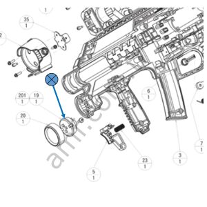 Sega Operation Ghost, Cap Base_CTF-2119 Operation Ghost, Tüfek Parçası