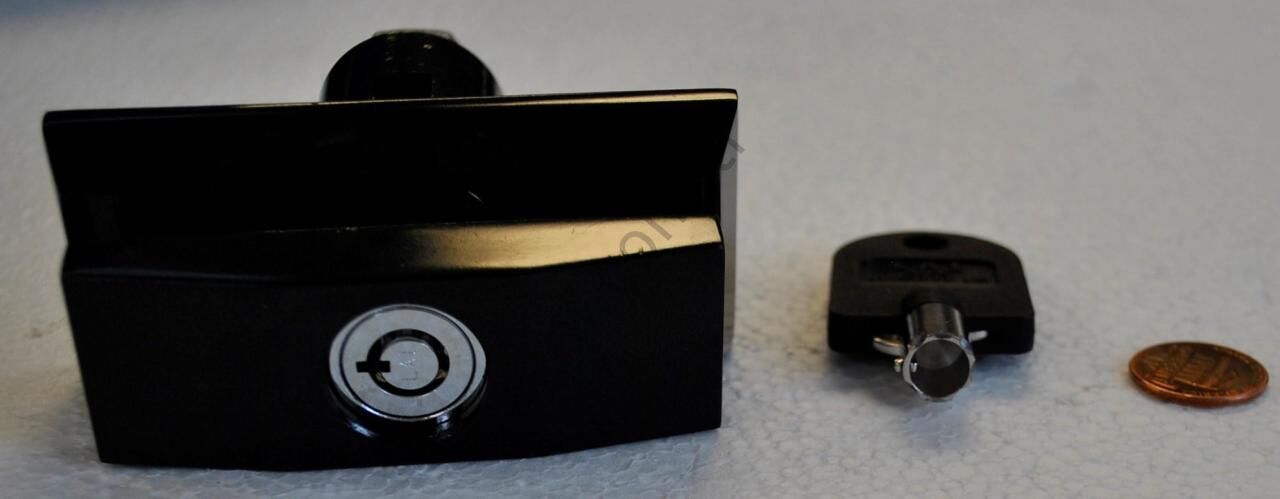 Handle Lock T Mod. Black Coated_AAHA1001 Baytek Games, Kapı Kilitli Kolu