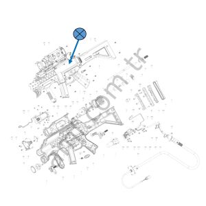 Sega Operation Ghost, Gun Cover Left _ GST-2101 Operation Ghost, Tüfek Sol Kaplama Plastiği