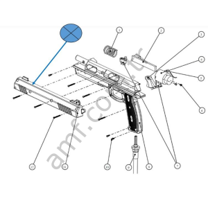 Slide, Left_ADR_TR-05-0004 (L/H) Tomb Raider, Tabanca Sol Pvc Kızağı