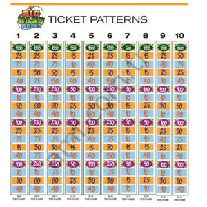 Big Bass Wheel Ticket Decal Set Pattern 3_AATP0103 Big Bass Wheel, Bilet Seviye Etiketleri, 3 Numara