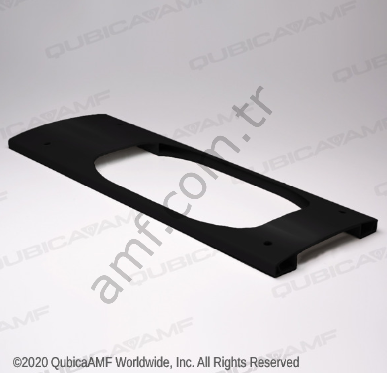 Durabowl Downsweep Encl W/Holes_049008572-BLK Kısa, Top Geçiş Delikli Geniş Kapak, Siyah Renk