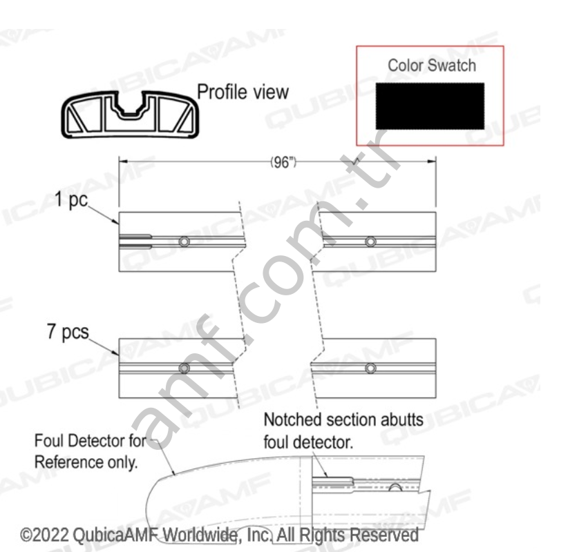 Rope Light Capping Kit, Black_049008596-BLK Işık Kanallı Siyah Dar Kapak Seti