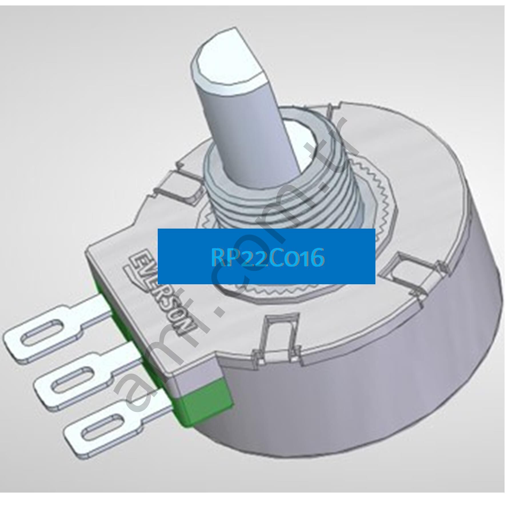 Variable Resistor, Potentiometer_RP22C016 Storm Racer, Potansiyometre Everson RP22C016