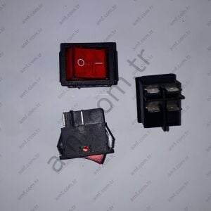 Açma Kapama Anahtarı Işıklı, KCD2 250Volt 16Amper Elektrik Şebekesi Malzemeleri