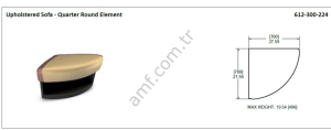 Upholstered Sofa,Quarter Round Element_612300224 Harmony Mobilya, Köşe Oturak