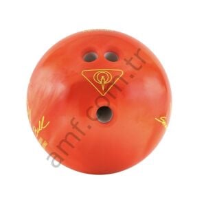Bowling Ball, Ure Pearl 14Lbs, XLarge Hole, Tanger QubicaAMF Bowling Topu 14 No, X Büyük Delik, Mandalina Rengi