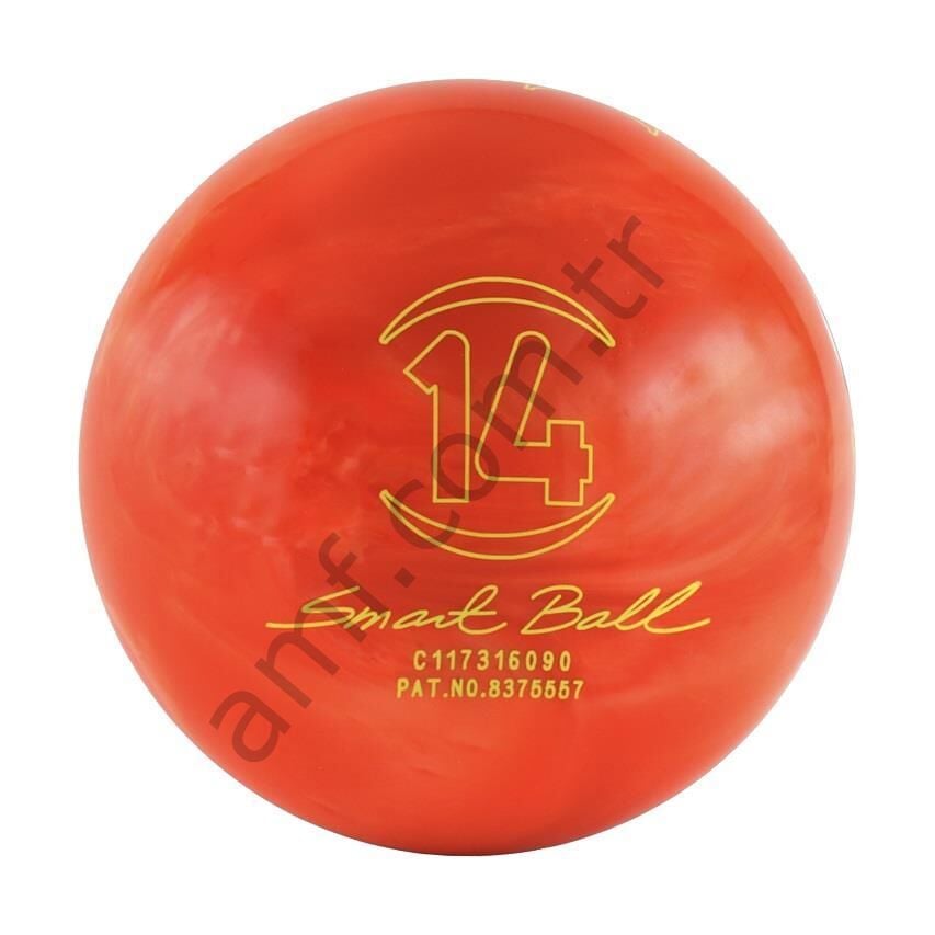 Bowling Ball, Ure Pearl 14Lbs,XXLarge Hole, Tanger QubicaAMF Bowling Topu 14 No, XX Büyük Delik, Mandalina Rengi