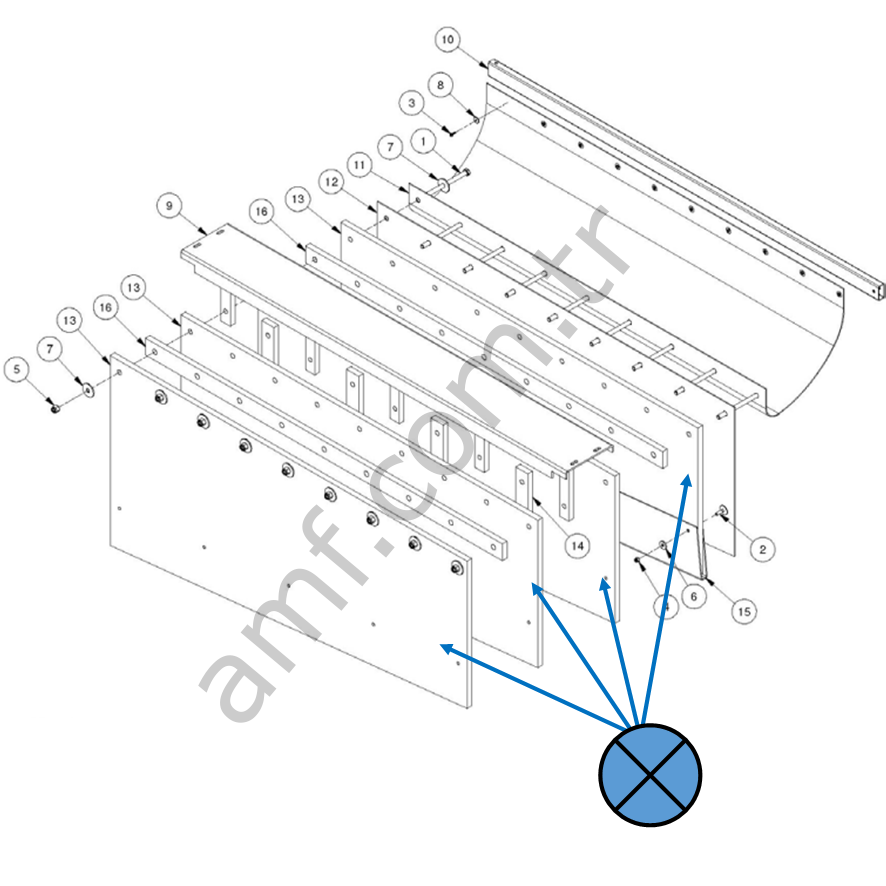 Pit Cushion_9204039 Tms İpli Bowling Top Çarpma Perdesi