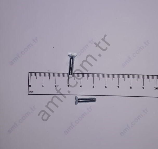 Ehms M4-7X16 ZN (BG10)_819304167 HYPER  Havşa Başlı, Düz Civata  M4-7X16 , Adet