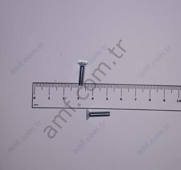 Ehms M4-7X16 ZN (BG10)_819304167 HYPER  Havşa Başlı, Düz Civata  M4-7X16 , Adet