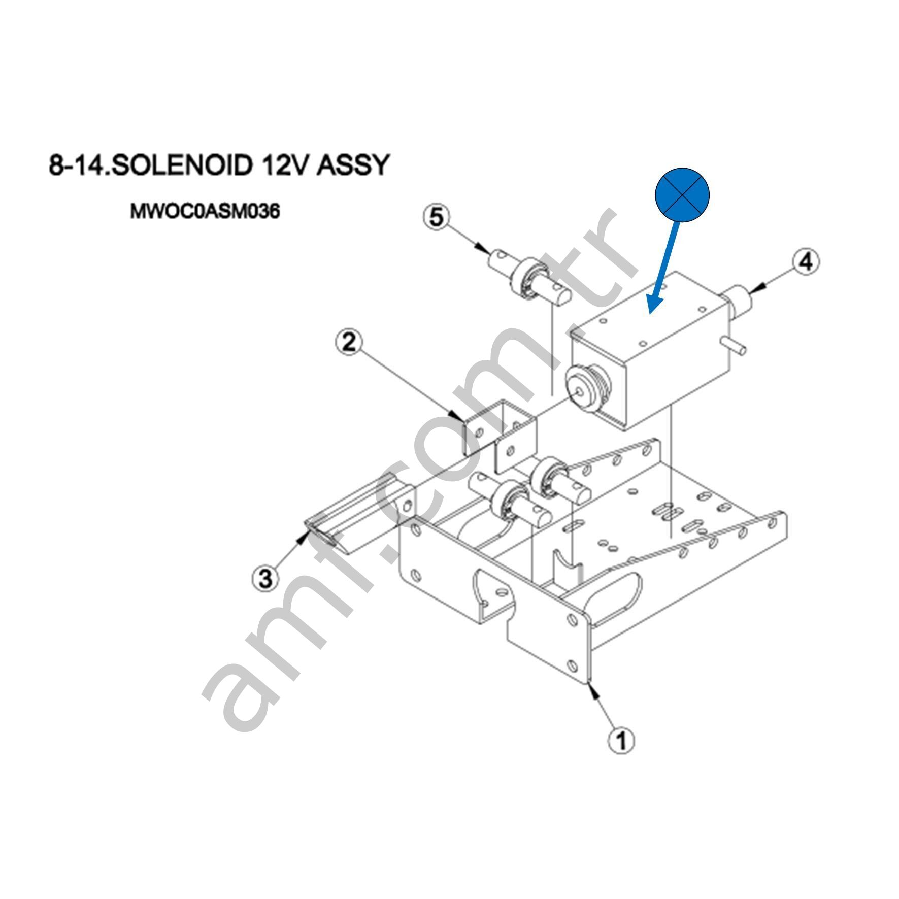 Magicians, Solenoid Asy DH12ES 12Volt_MZZ0SOL003 Magicians Wheel, Solenoid  DH12ES12V