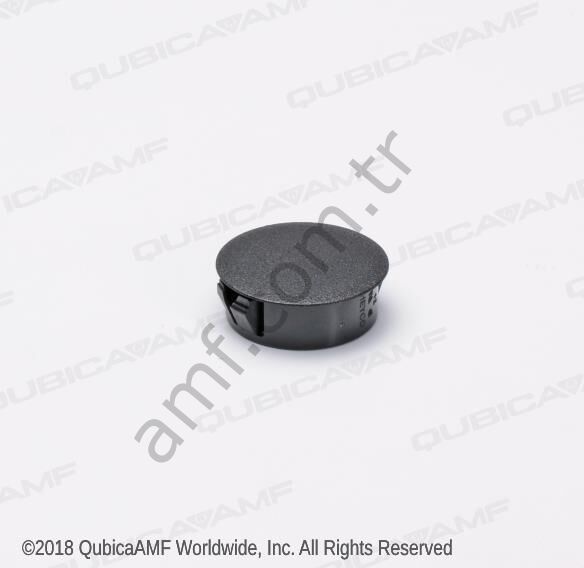 Button Plug Black 1-1/8 _248001509 Siyah Pvc Vida Delik Tıpası