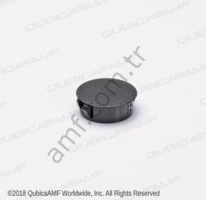 Button Plug Black 1-1/8 _248001509 Siyah Pvc Vida Delik Tıpası