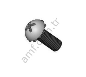 Screw, Pan Head 10-32 X 0.50_818240082 Civata, Buton Başlı  10-32x1/2