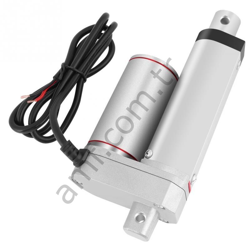 Linear Actuator Motor Dc 12V 80Kg 50mm 10/s 750N Aktüatör Dc Redüktörlü Motor 12Volt 750N 50mm Çalışma