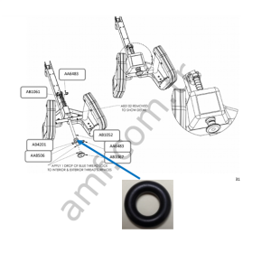 O-Ring 2-309N700_AB4201 Angry Birds, Top Çekme Mandalı Darbe Sönümleyici Lastik Halka