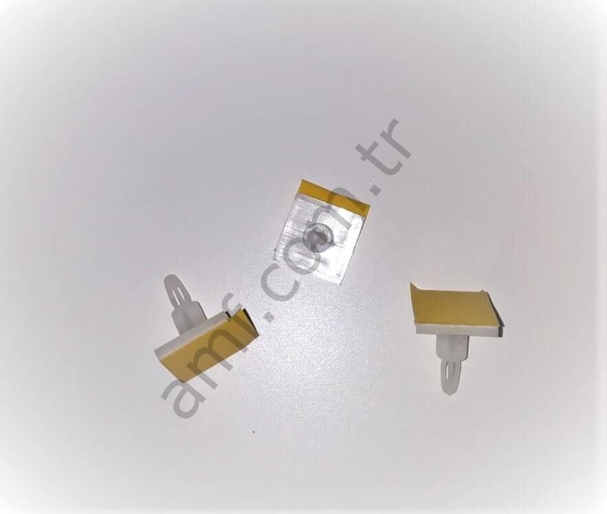 Std Adhesive Pcb Support Kart Montaj Ayağı, Yapışkanlı Tip, Beyaz Plastik
