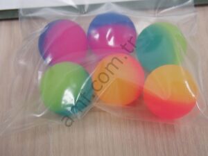 Ball Rubber 27mm BG6_099BLL001 Red Hot, 27mm Kauçuk Top, 6lı Paket