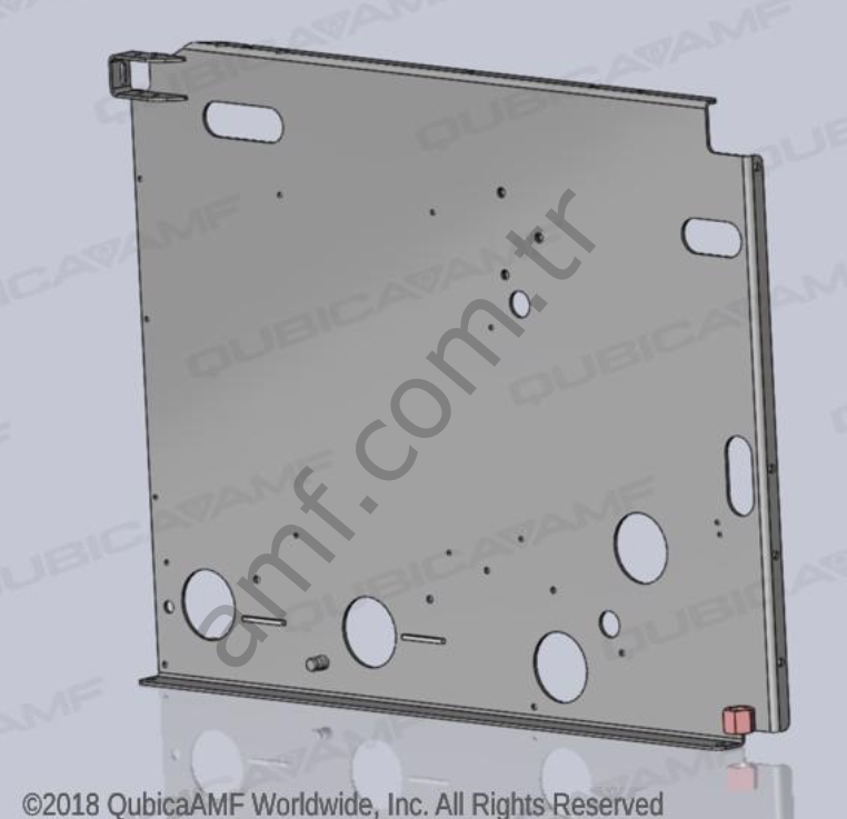 KickPlate Weldment 7Pin Side Odd_088001591 Edge Deliksiz Yanak, 1 Nolu Makine