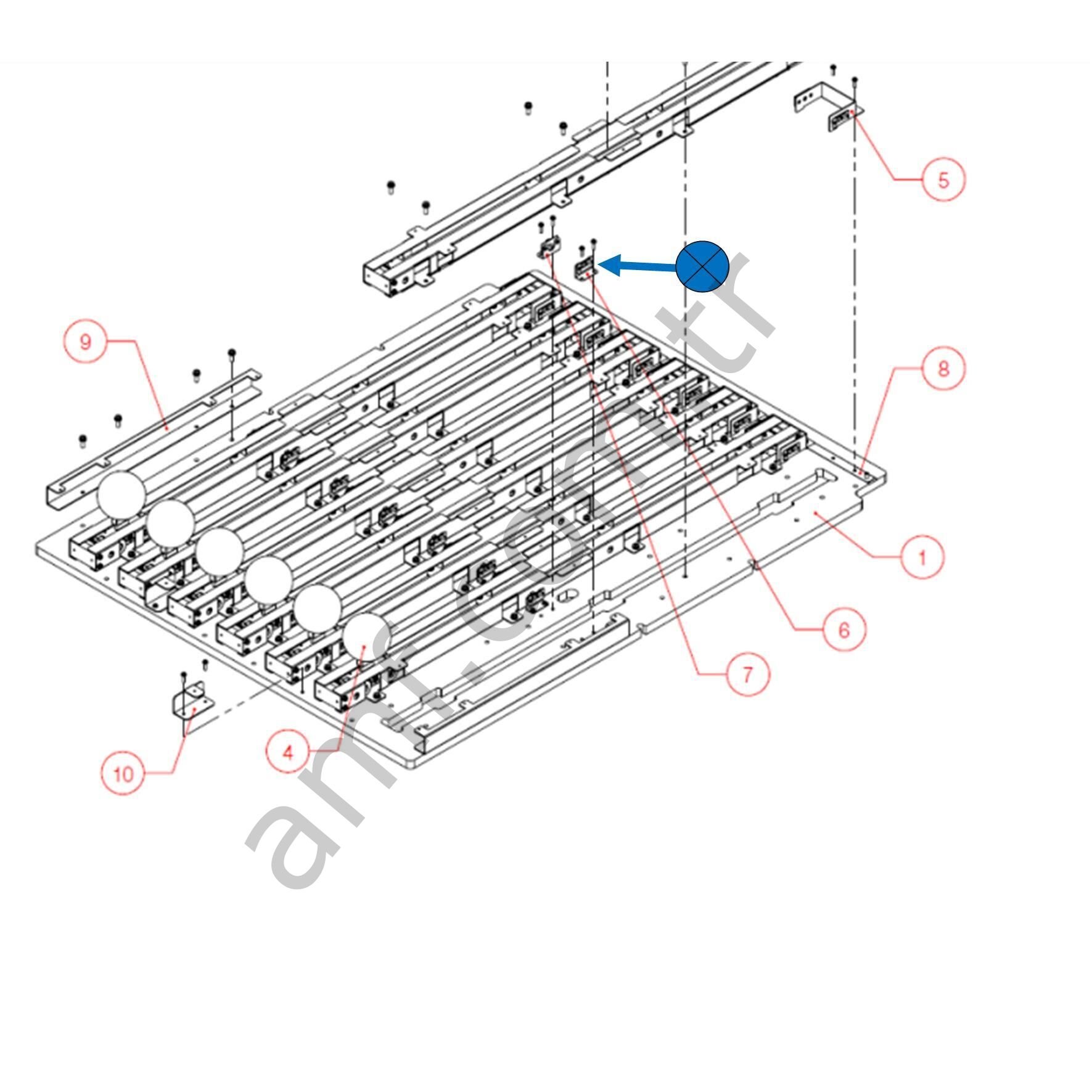 Ball Runner Assy Ball Sensor Rx_E11165201B Ball Runner, Top Sensörü Rx