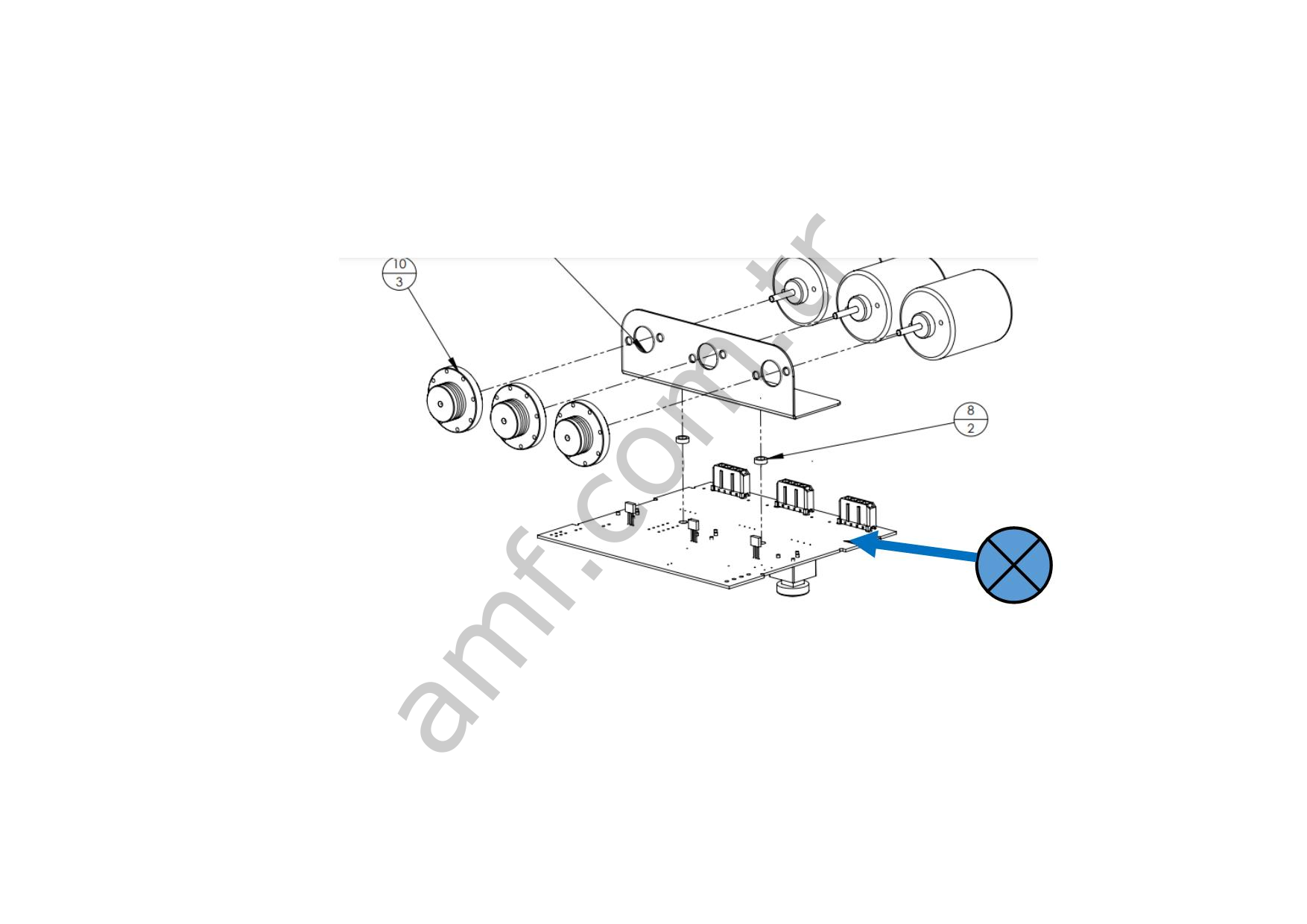 Triple Ticket Dispencer Mainboard_TDT-010-A-325 Triple Ticket Dispencer,  Anakartı