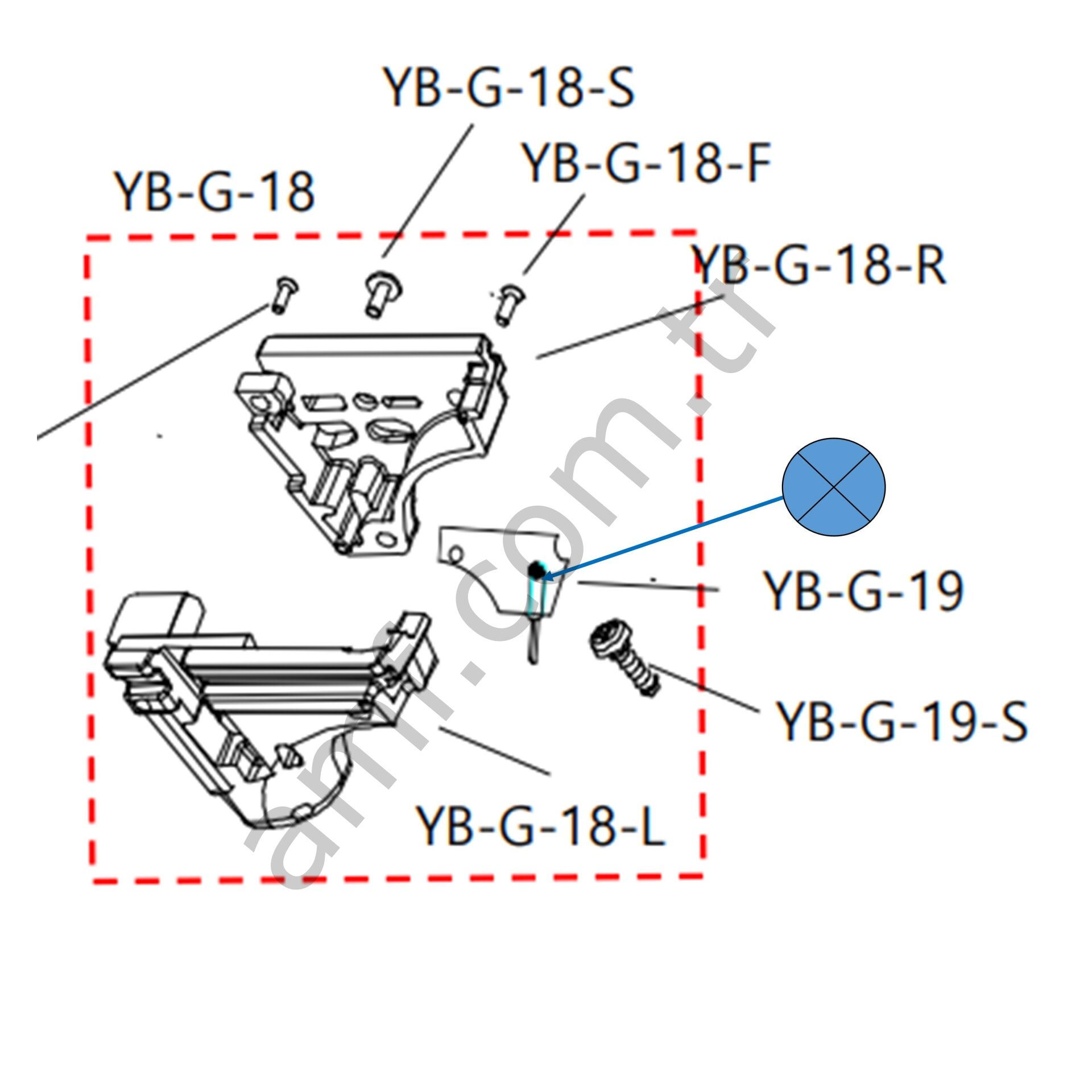 On Point Trigger Sensor Assy_YB-G-19 Taito On Point, Tetik Sensörü, Manyetik Sensör